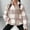 Brown, variant on Women's Plaid Long Sleeve Zipper Sherpa Fleece Fall Winter Sweatshirt Pullover Jacket Coat with Pockets Khaki XL
