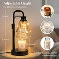 thumbnail image 3 of GUPUP Candles Warmer Lamps with Timer, Dimmable Height Adjustable Candle Warmer Lights with 2*50W Bulbs for Home Decor, Mom Girlfriend Gifts, 3 of 7