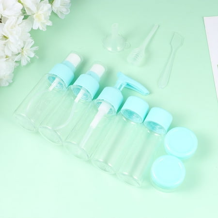 LABSERRON Cosmetics Container Bottles Dispense Spray Bottle Set Pet Blue 1 Set 11 Pcs