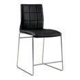 thumbnail image 3 of Furniture of America Matina Upholstered Faux Leather Black Counter Chairs (Set of 2), 3 of 6