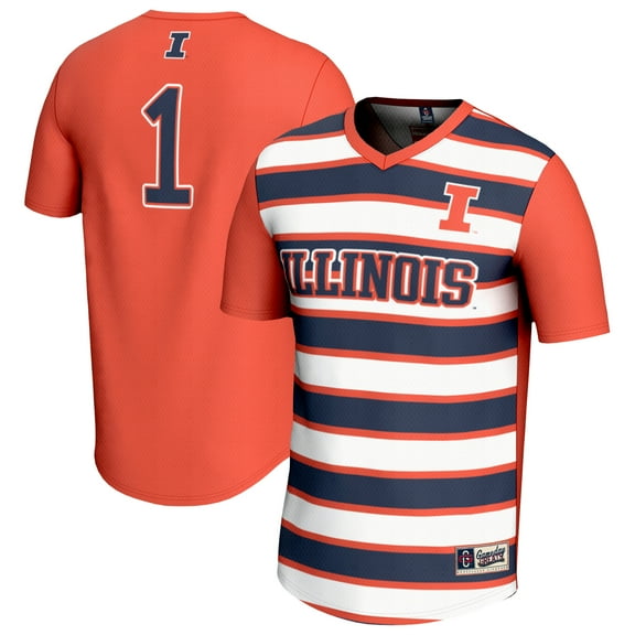 Unisex GameDay Greats #1 Orange Illinois Fighting Illini Lightweight Soccer Fashion Jersey