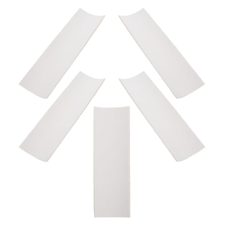 ETHZZLE 5Pcs Finger Skateboard Foam Grip Tape White Antislip Soft Mat for Fingerboard Accessories