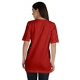 thumbnail image 3 of Inkmeso T-Shirt Basique en Coton Col Rond pour Femmes Coupe Ample Décontractée Long Tee Top, 3 of 8