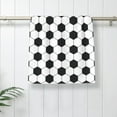 thumbnail image 5 of Fotbe Soccer Ball Pattern Premium Towels , (27.5x16in) Lightweight and Highly Absorbent Quick Drying Microfiber Towel, Perfect for Daily Use, 5 of 6