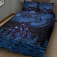 thumbnail image 3 of Nueva Zelanda Kea Bird Juego de Cama Edredón Tatuaje Maorí y Helecho Plateado Estilo Matariki, 3 of 5