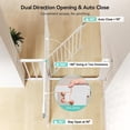 thumbnail image 5 of DOMIPET 29.5''-46'' Extra Wide Pet Gate, 30'' High Pressure Mounted Dog Gate, White, 5 of 7