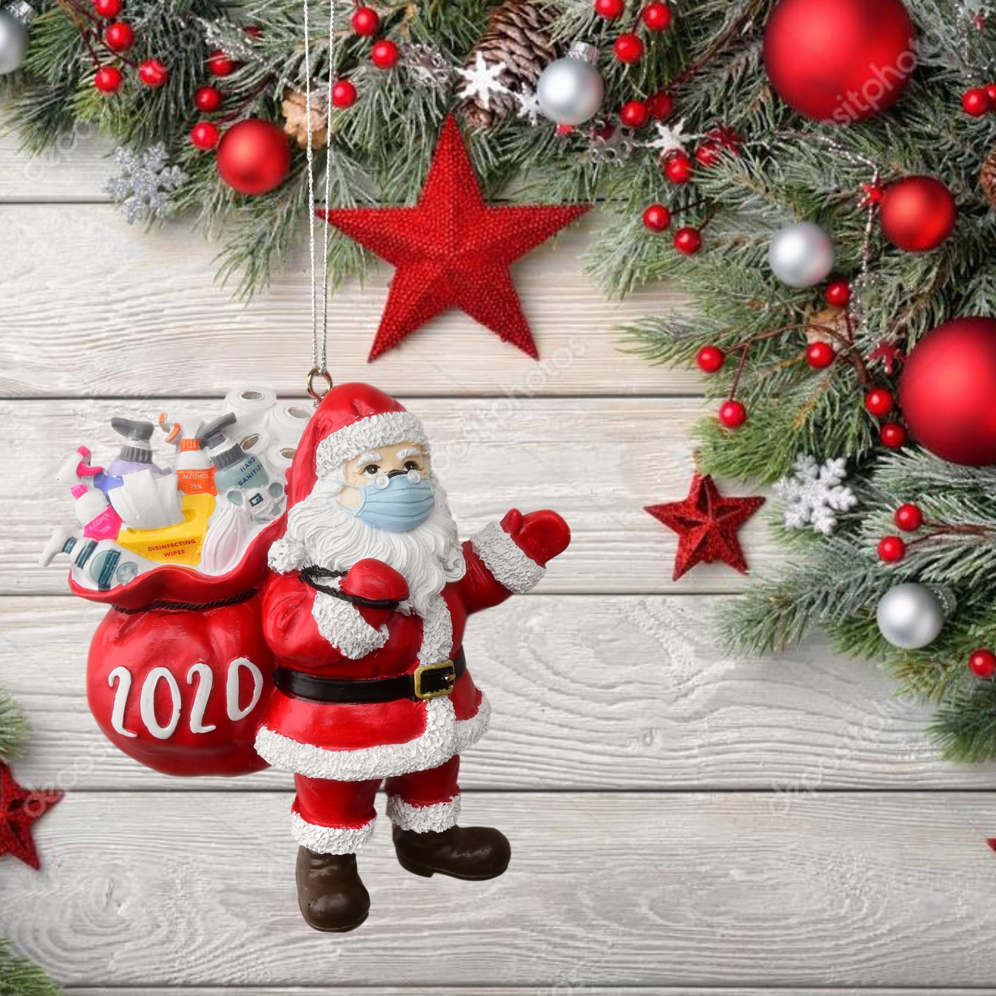 Details about   2020 Christmas Family Santa Xmas Tree Hanging Ornament Decoration Gift PVC AU 