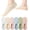 No Logo 6 Pairs-6 Mixed Color, variant on Women Ultra Thin No Show Socks Breathable Nylon Cotton Anti-Slip Liner Socks for Flat Boat Loafers Sneaker 4/6 Pairs