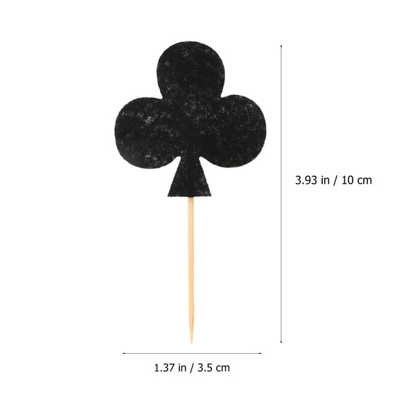 Homoyoyo 40 Pieces Poker Theme Cake Toppers for Cupcake Decorations and Gaming Party Supplies