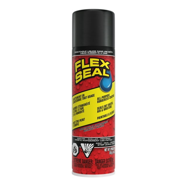 Flex Seal Aerosol noir 14 oz Scellant caoutchouté imperméable