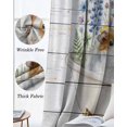 thumbnail image 3 of Spring Floral Animals Blackout Curtains for Bedroom Living Room Darkening Curtains 84 Inch Length 2 Panels Set Elegant Flowers Leaves Farmhouse Wooden Window Curtain Window Treatment Drapes 52"x84", 3 of 9