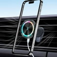 thumbnail image 3 of Fast Magnetic Charging Holder with LED Light Phone Stand for 16 15 Car Dashboard Air Vent Stand Rotating Stand, 3 of 8