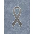 thumbnail image 1 of Carolines Treasures AN1211CHF Grey Ribbon for Brain Cancer Awareness Canvas House Flag Size - 28 x 40 In., 1 of 4