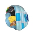 thumbnail image 2 of Balery Prague Ratter Dog In Bathtub Shower Caps, Double Layer Waterproof Shower Cap, Double Layers Reusable Shower Cap With Soft Comfortable For Long Thick Hair Soft Bath Shower Hair Caps, 2 of 9