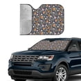 thumbnail image 4 of Disketp Windshield Sun Shade, Car Sun Shade For Front Window Wildflowers Sunshades Sun Visor Protector Blocks Uv Rays Foldable, 4 of 9