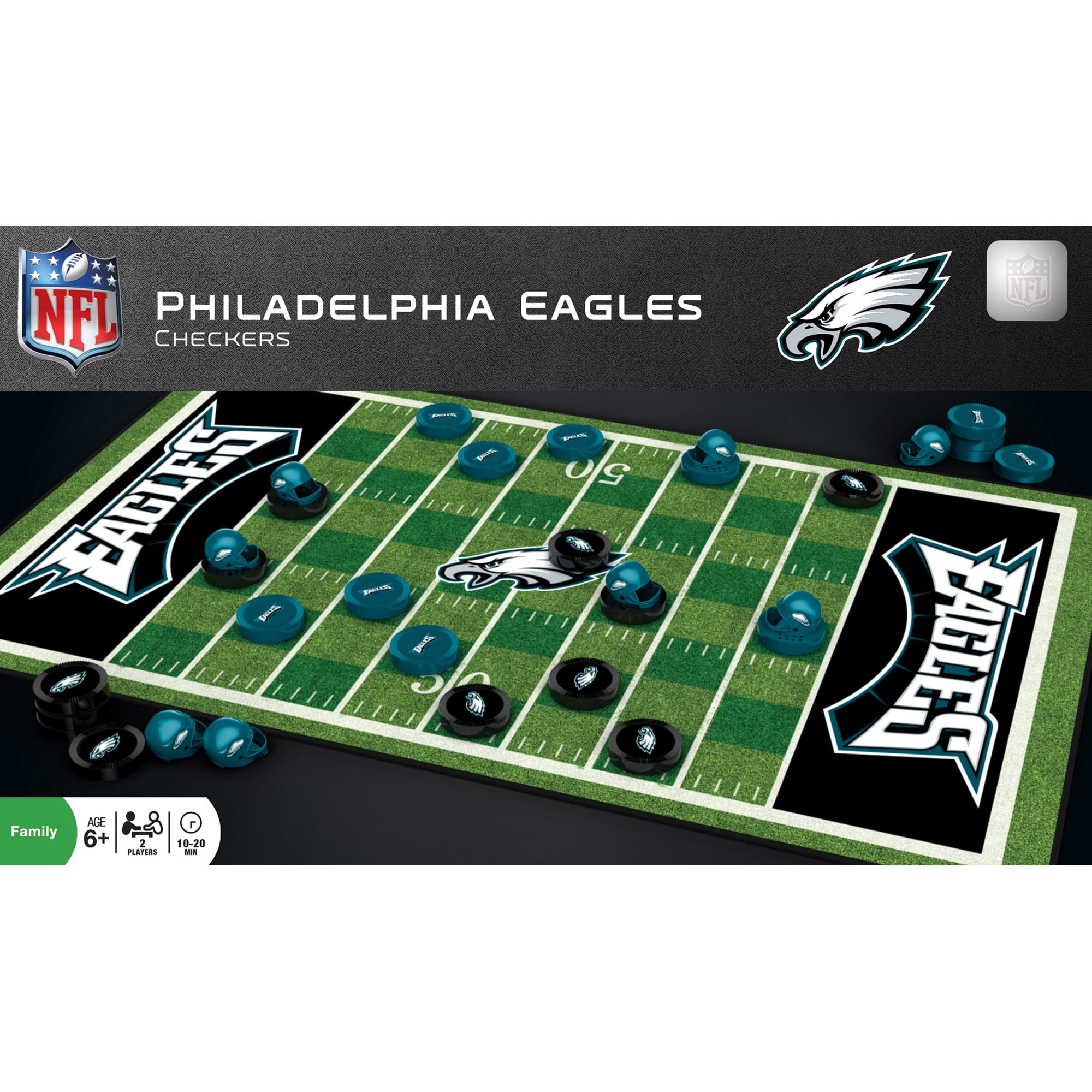 NFL MasterPieces Philadelphia Eagles Checkers Game