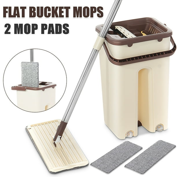 Multifuntional Self Wringing Mop Bucket Set Dry&Wet Self Cleaning