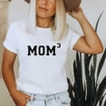 thumbnail image 2 of Pompotops T-Shirts "I Am That Mom" pour la Fête des Mères, Imprimé Graphique Lettre, Manches Courtes, Col Rond, Blouse Décontractée d'Été, 2 of 5