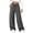 Dark Gray, variant on Bosfbaoi Sweatpants for Women Drawstring Elastic Waist Wide Leg Pants Patch Pocket Casual Loose Track Pants