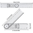 thumbnail image 2 of Jinsinto Gonomètre Physio, 2 Pcs Règle Professionnelle 360 Degrés Multi-Angle 14 Pouces Règle Médicale pour Outil de Mesure Plastique, 2 of 5