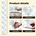 thumbnail image 4 of Peel and Stick Wallpaper Contact Paper Bare Coral Trees Starfish Shells Blue Pink Tones Self Adhesive and Removable 17.7in x 118in, 4 of 8