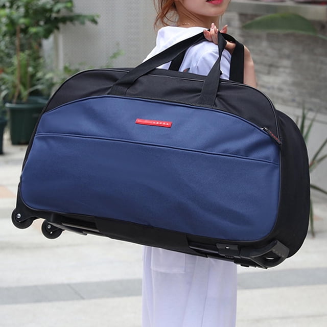 Bolsa de lona con ruedas, bolso de mano, bolsa de equipaje resistente para deportes al aire libre