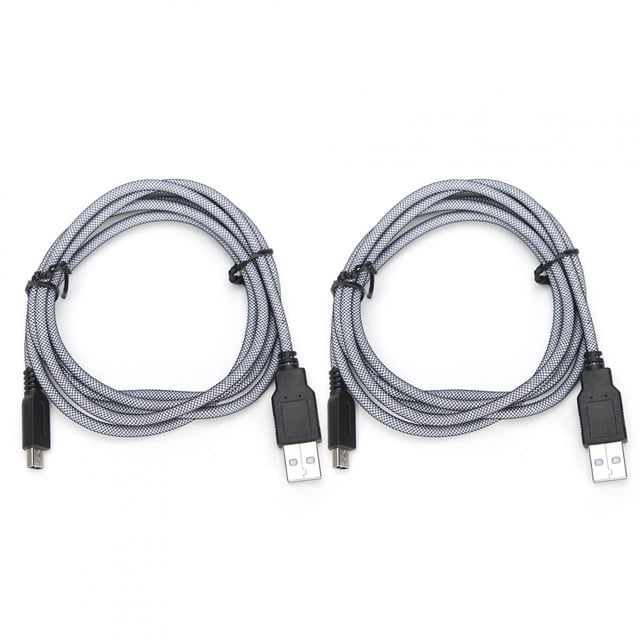 Cable de carga micro USB de PVC de 1,5 M, ajuste duradero para Nintendo New 3DSXL NDSi 2DS, 2 uds.
