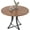 Walnut, variant on 39 Inch Round Dining Table for 4-6, Industrial Wood Kitchen Table with X-Shaped Pedestal Base, Space Saving Dining Room Table for Apartment, Breakfast Nook and Living Room