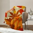 thumbnail image 6 of Fall Decorative Throw Blanket Orange Thanksgiving Autumn Pumpkin Throw Blanket for Couch Sofa Bed Outdoor Lightweight Fuzzy Cozy Soft Plush Fleece Lap Blankets and Throws 50x60, 6 of 6