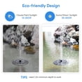 thumbnail image 3 of Bomba de agua flotante AUTGA Solar Fountain para baño de pájaros, 3 of 7