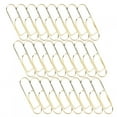 thumbnail image 4 of 2 Boîte Simple Métal Stylo Clip Cahier Billets Porte-Crayon Pince à Papier Outil de Papeterie (Or), 4 of 14