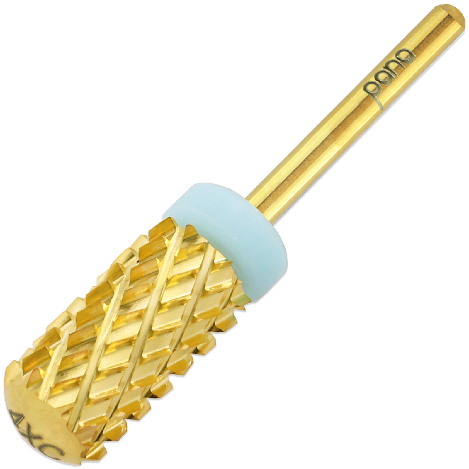 Pana Professional Gold Large Barrel Nail Drill Bit – 3X Coarse Grit, Carbide, 3/32" Shank