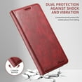 thumbnail image 2 of Dteck for Apple iPhone 14 Pro Max Wallet Pocket Case, Shockproof Luxury Soft PU Leather Flip Magnetic Stand Flip Protective Cover with ID & Credit Card Slots Holder Case, red, 2 of 6