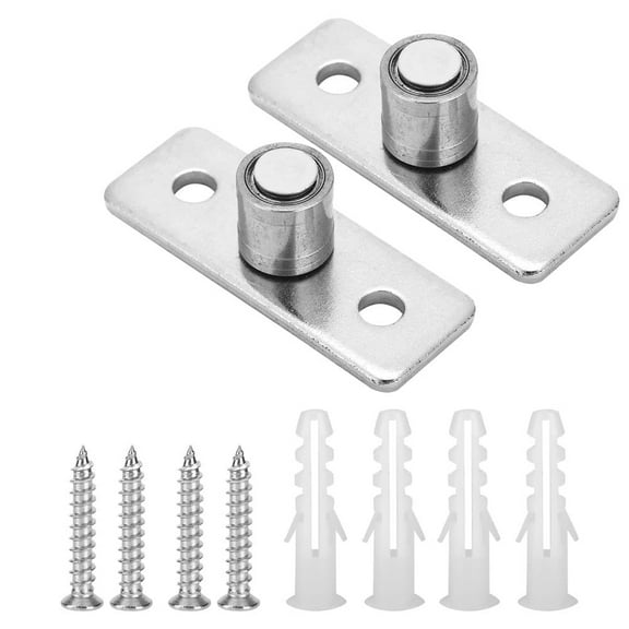 Barn Door Floor Guide, 2Pcs Stainless Steel Barn Door Roller Floor Guide Sliding Door Hardware Accessories