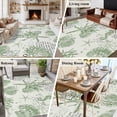 thumbnail image 6 of Green Coastal Washable Living Room Rugs 6'x9', Starfish Shell Coral Seahorse Low Pile Throw Large Area Rug Non-Slip Sturdy Edge Binding Carpet for Dining Room Kitchen Office, 6 of 9