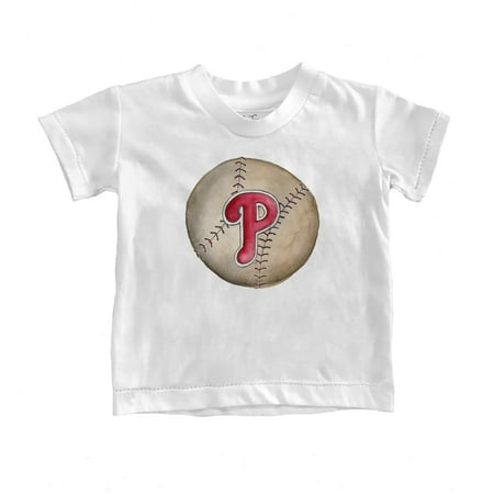 

Infant Tiny Turnip White Philadelphia Phillies Stitched Baseball T-Shirt