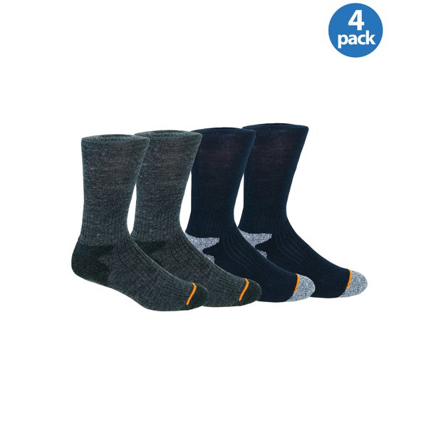 Weatherproof - WEATHERPROOF Premium Wool Blend Crew Socks Blue and Gray ...