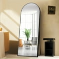 thumbnail image 2 of GRAHMCY 64"x 21" Arched Full Length Mirror Full Body Floor Mirrors, Black, 2 of 6
