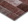 thumbnail image 4 of Addison Rugs Mayfield Washable Traditional Patchwork Burgundy Round Rug, 8' x 8', 4 of 5