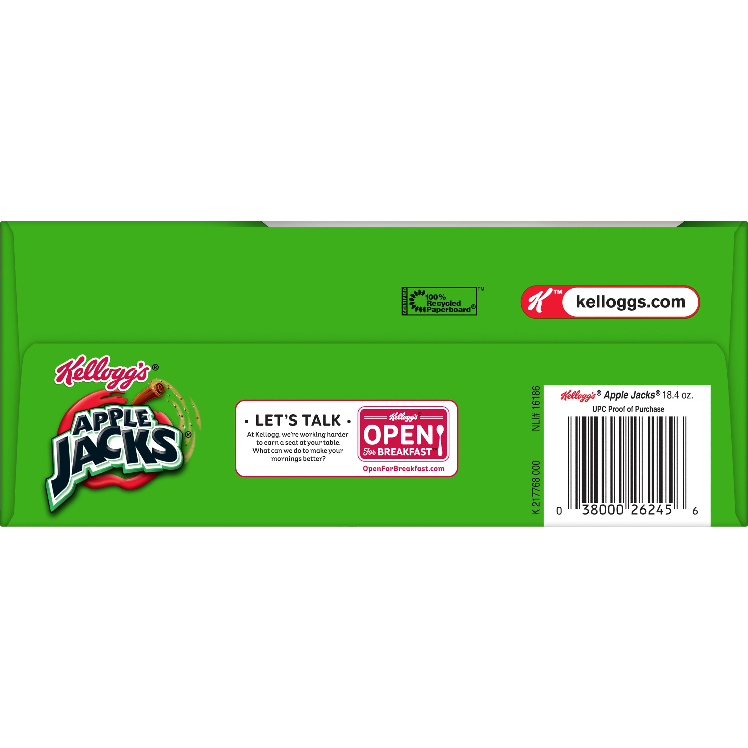 Buy Kellogg's Apple Jacks Breakfast Cereal, Original, 18.4 Oz, Box