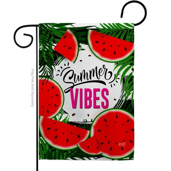 Angeleno Heritage G135523-BO Summer Vibes Food Fruit 13 x 18.5 in. Double-Sided Decorative Vertical Garden Flags for House Decoration Banner Yard Gift