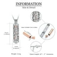 thumbnail image 2 of Cremation Jewelry for Ashes Tree of Life Urn Necklace Cylinder Vial Urn Necklace for Men Women Keepsake Ashes Necklace Memory Pendent Ashes Holder, 2 of 5