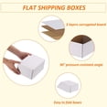 thumbnail image 3 of White Corrugated Cardboard Small Shipping Boxes Set of 50, 3 of 6