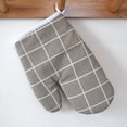 thumbnail image 4 of Oven Mittens Heatproof Non-slip 2PCS Cotton Linen Kitchen Mittens Baking Mitts, 4 of 10