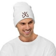 thumbnail image 3 of Colorado Hockey Sticks Retro COL Winter Beanie Cap Hat (White), 3 of 3