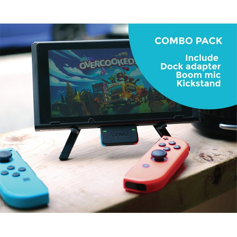 GENKI DOCK audio Bluetooth セット switch Genki Bluetooth Audio Adapter for Switch, PS4 and PS5, Neon