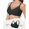 thumbnail image 2 of LUCKMEEY Wireless Mesh Bras for Women Seamless Full Coverage Push up Bra Plus Size, 2 of 6