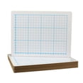 thumbnail image 2 of 9" X 12" Two Sided Quadrant Grid Dry Erase Board - 1by2" Square Bulk Class Pack Of 12, 2 of 2