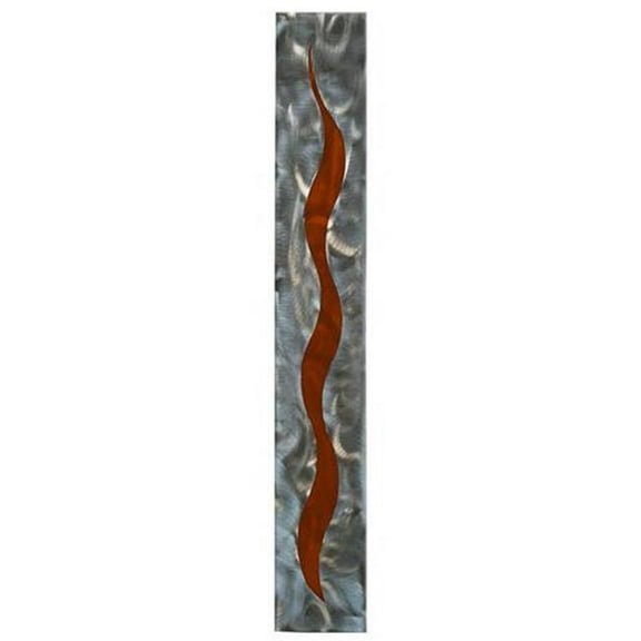 Modern Versatile Layered Metal Art Geometric Design for Wall Hanging Decoration - Orange