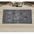 thumbnail image 1 of Nature Art Decorative Rug, Vintage Art Composition of Retro Leafy Branches in Colorful Design, Quality Carpet for Bedroom Dorm and Living Room, 6 Sizes, Taupe Grey, by Ambesonne, 1 of 1